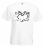 Love Heart Hands T Shirt