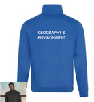 Geography Zip Neck Sweat Shirt