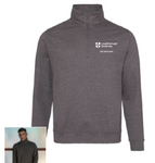 Geography Zip Neck Sweat Shirt