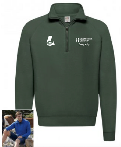 Geography Zip Neck Sweat - NO Back Print